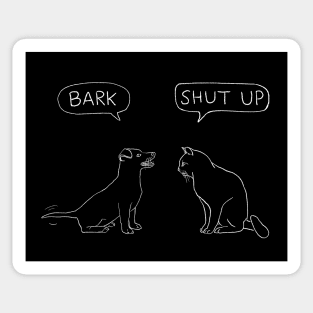 The Cat and Dog Conversation Sticker